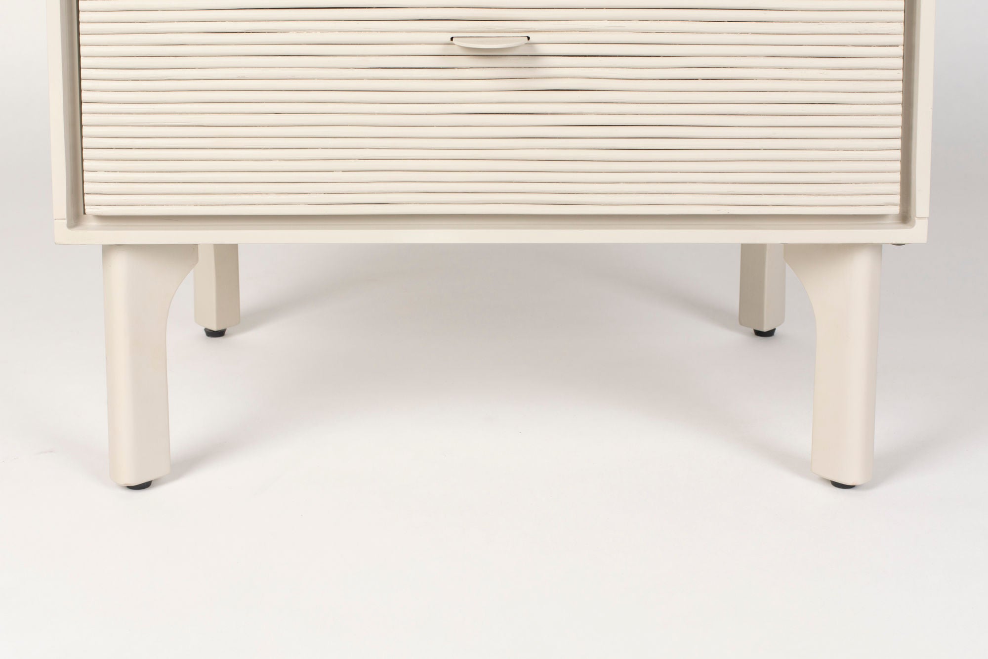 Zuiver Morning Grey Ribbed Acacia Wood Chest of Drawers